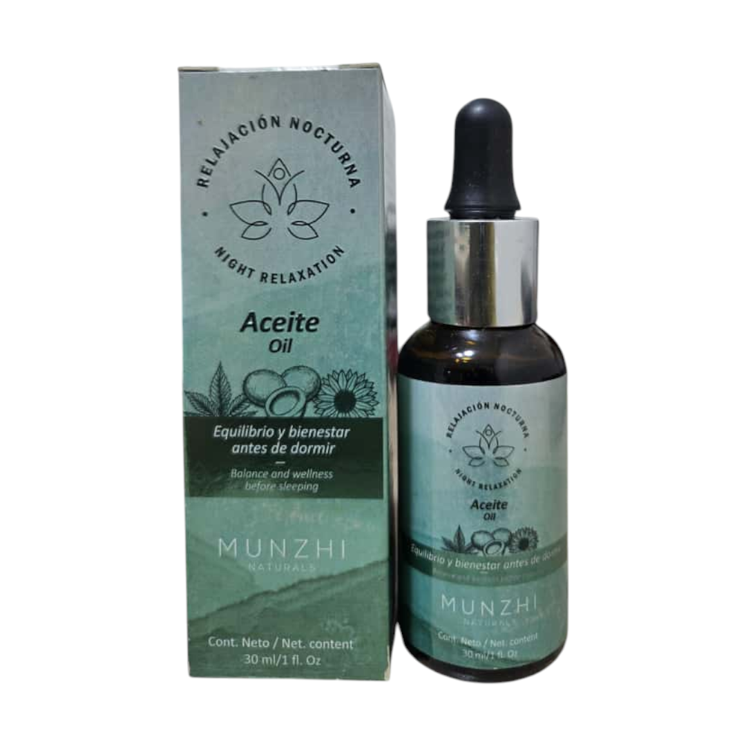 (COLECCIÓN BIENESTAR) Aceite Munzhi Relajacion Nocturna 30ml