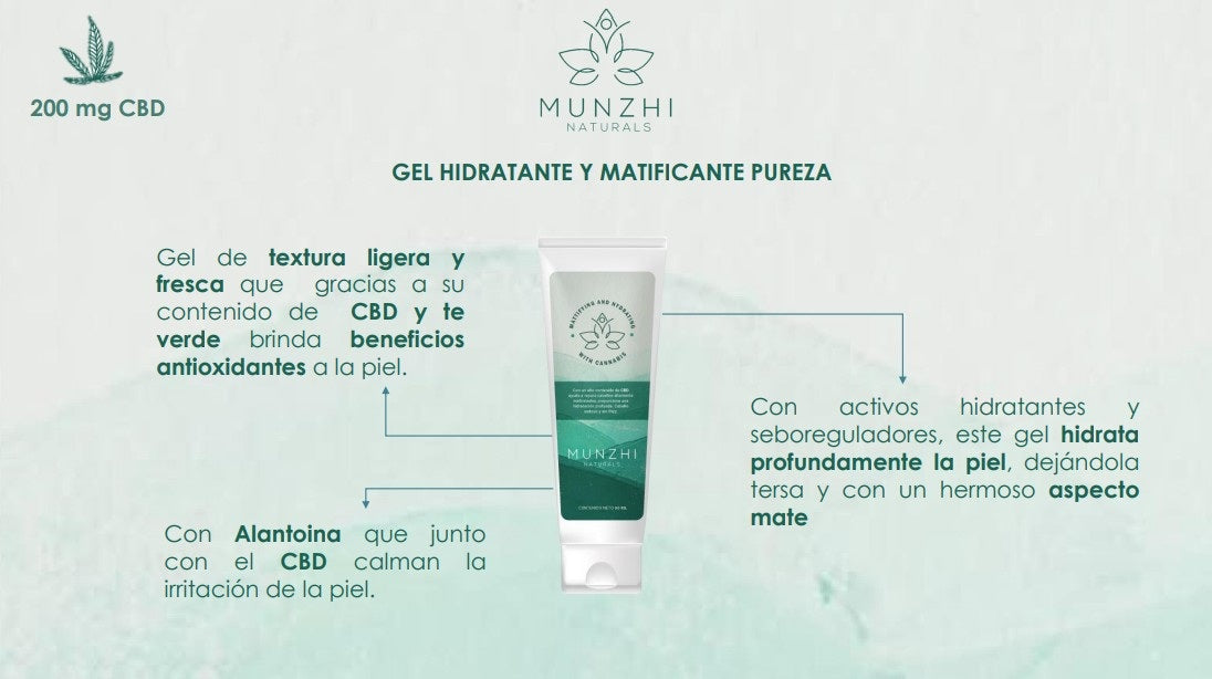 (CUIDADO FACIAL) Gel hidratante y matificante pureza x 80g