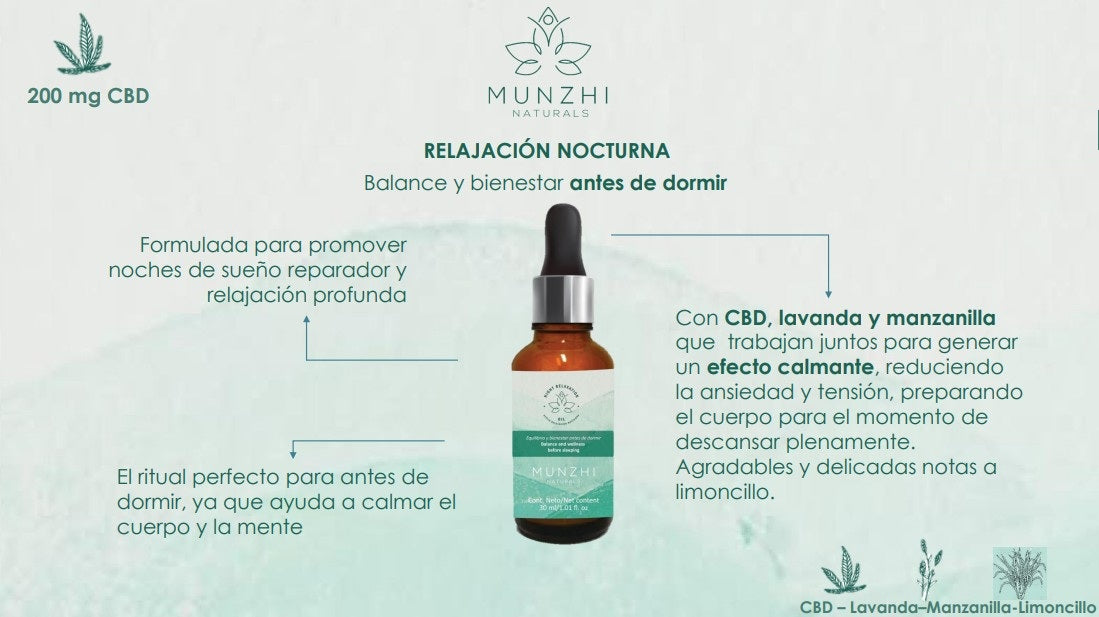 (COLECCIÓN BIENESTAR) Aceite Munzhi Relajacion Nocturna 30ml