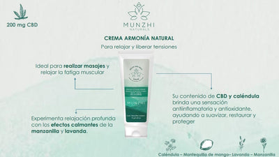 (COLECCIÓN BIENESTAR) Crema Munzhi Armonia Natural 75gr