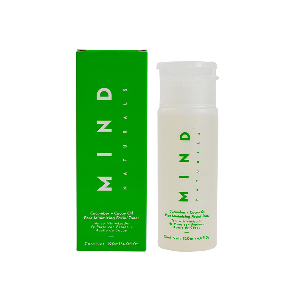 Mind Naturals - Tónico Minimizador de Poros con Pepino + Aceite de Cacay 120ml