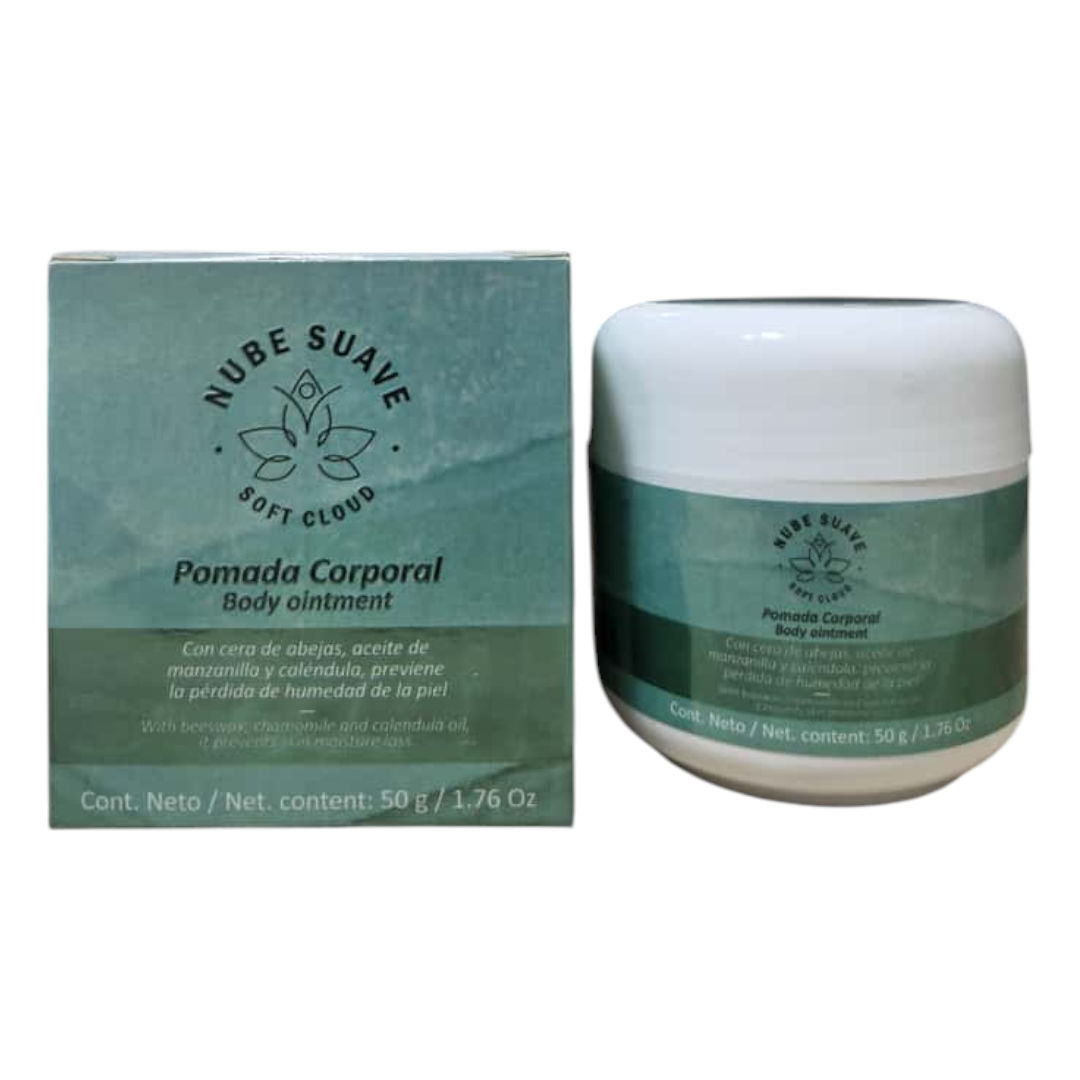 (CUIDADO CORPORAL) Pomada Corporal Nube Suave Munzhi x 50gr