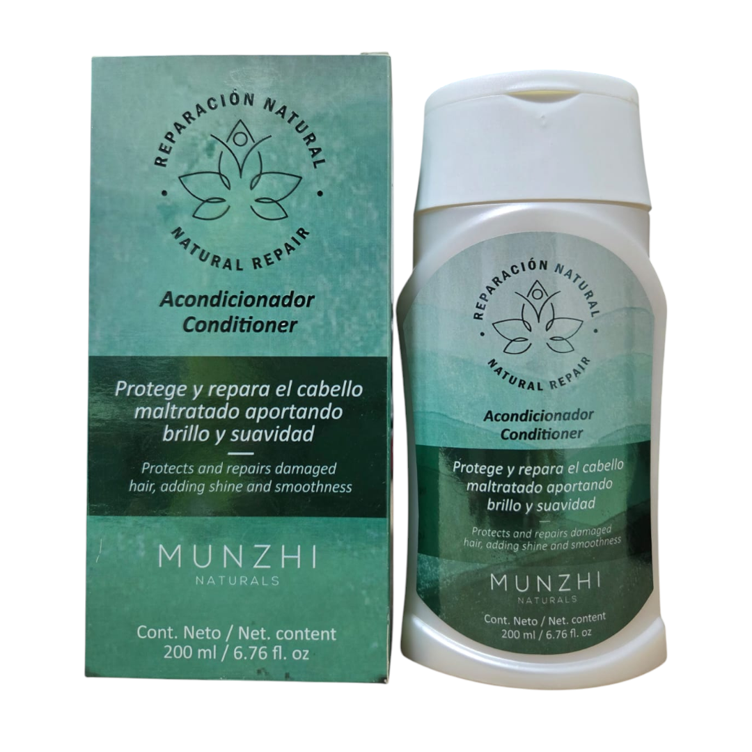 (CUIDADO CAPILARL) Acondicionador Munzhi Reparacion Natural 200ml